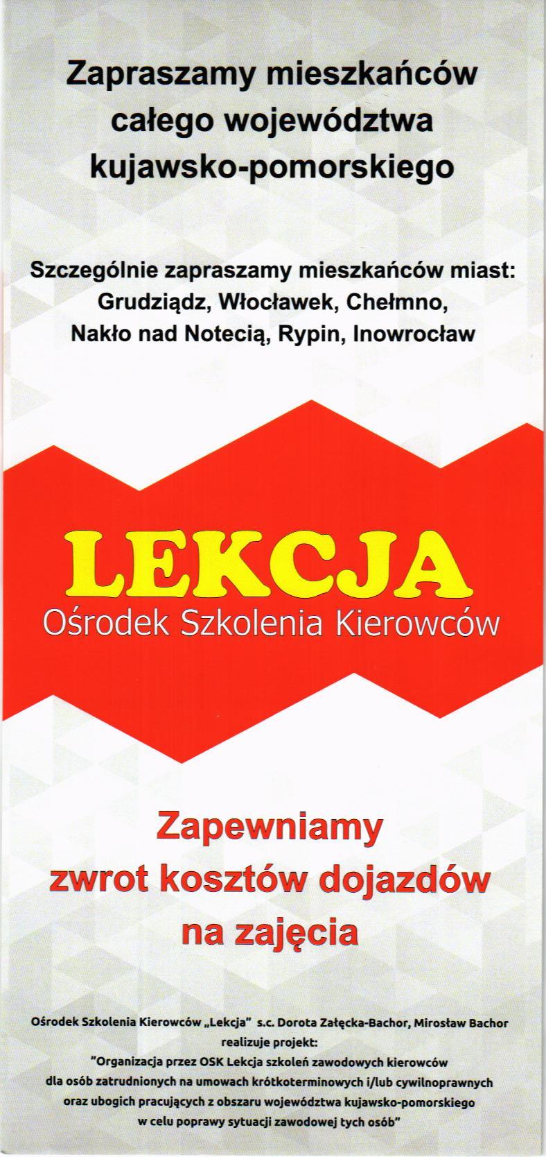 ulotka LEKCJA